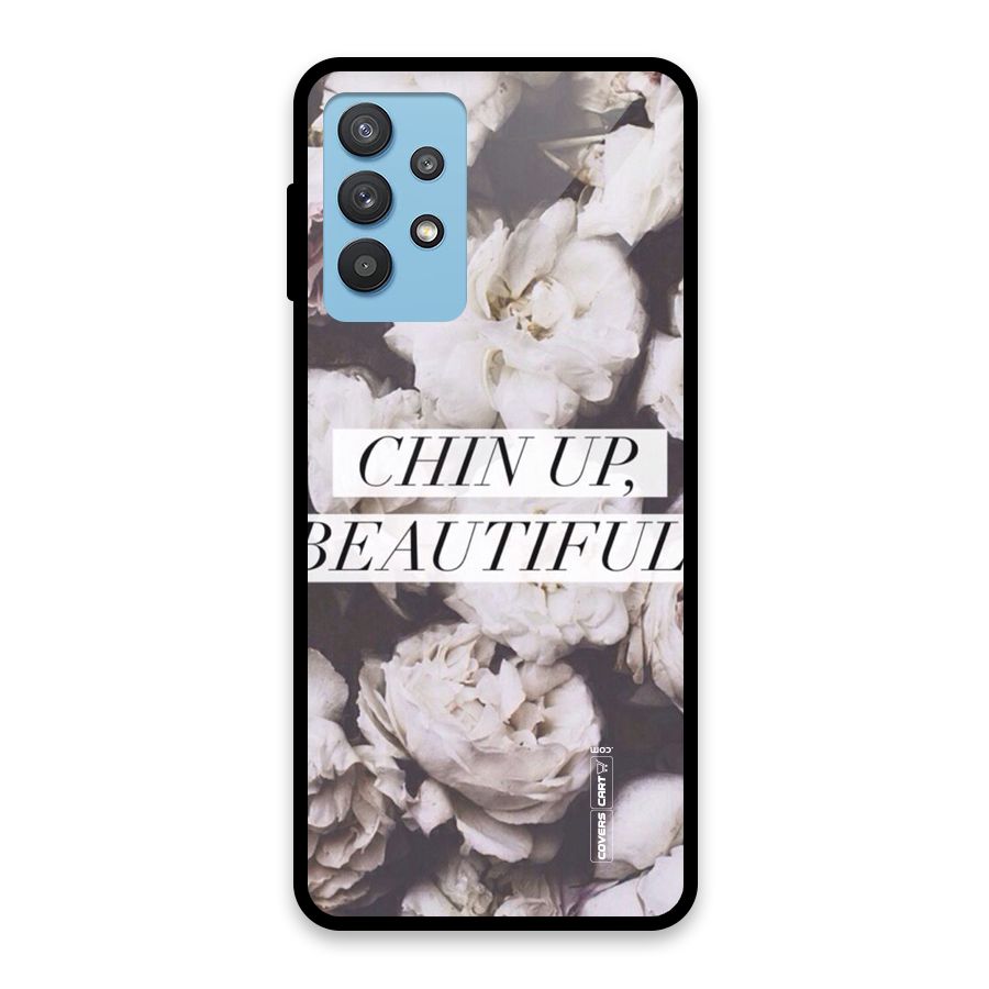 Chin Up Beautiful Glass Back Case for Galaxy M32 5G
