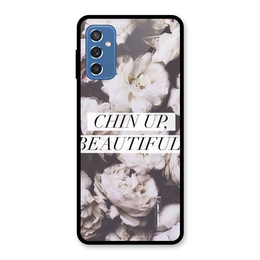 Chin Up Beautiful Glass Back Case for Galaxy M52 5G