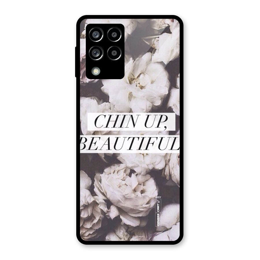 Chin Up Beautiful Glass Back Case for Galaxy M53 5G