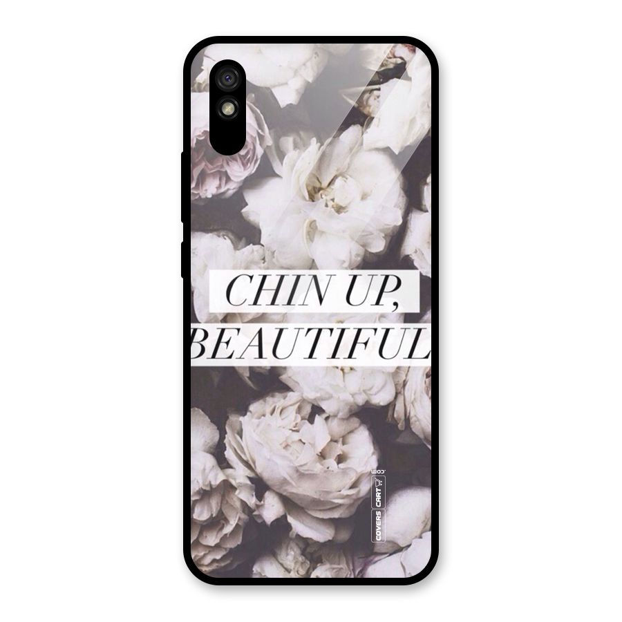 Chin Up Beautiful Glass Back Case for Redmi 9i