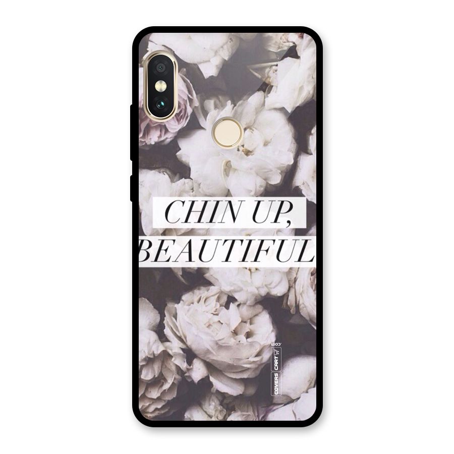 Chin Up Beautiful Glass Back Case for Redmi Note 5 Pro