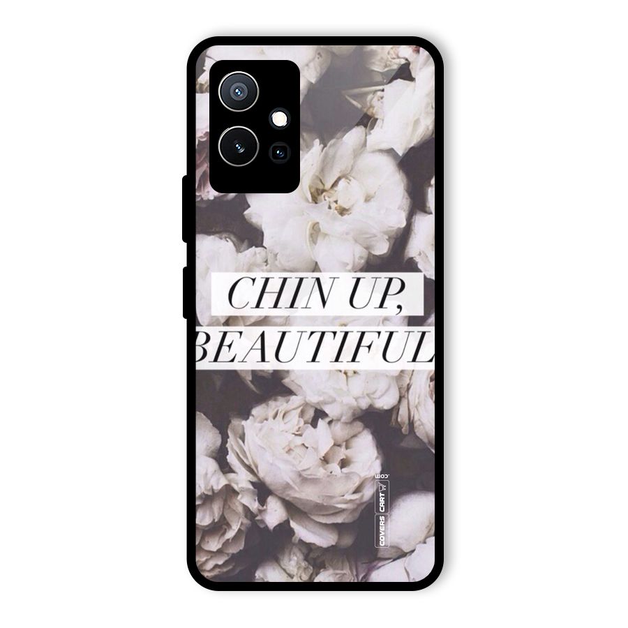 Chin Up Beautiful Glass Back Case for Vivo Y75 5G