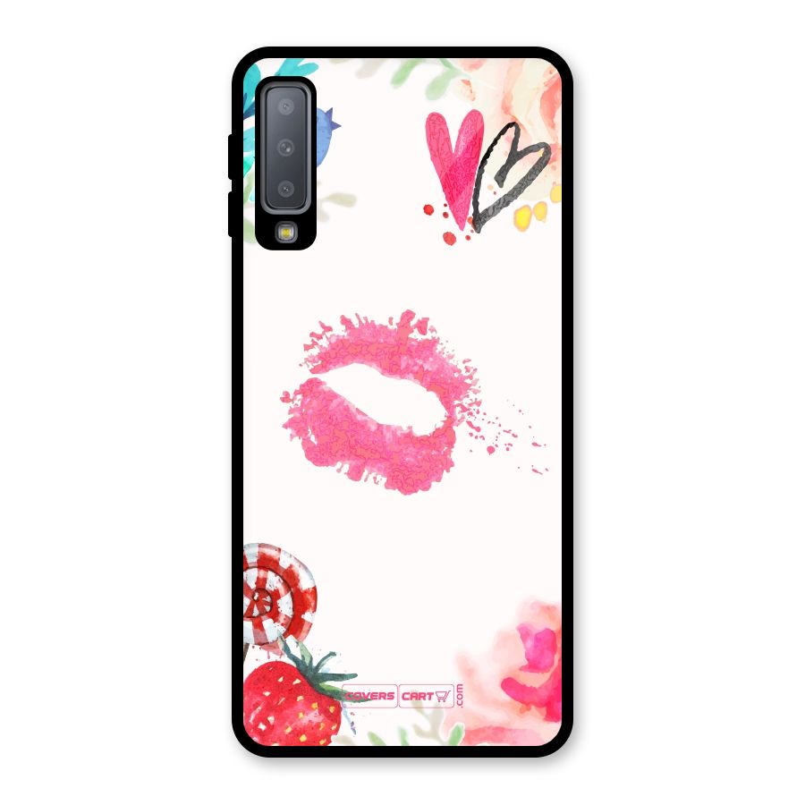 Chirpy Glass Back Case for Galaxy A7 (2018)