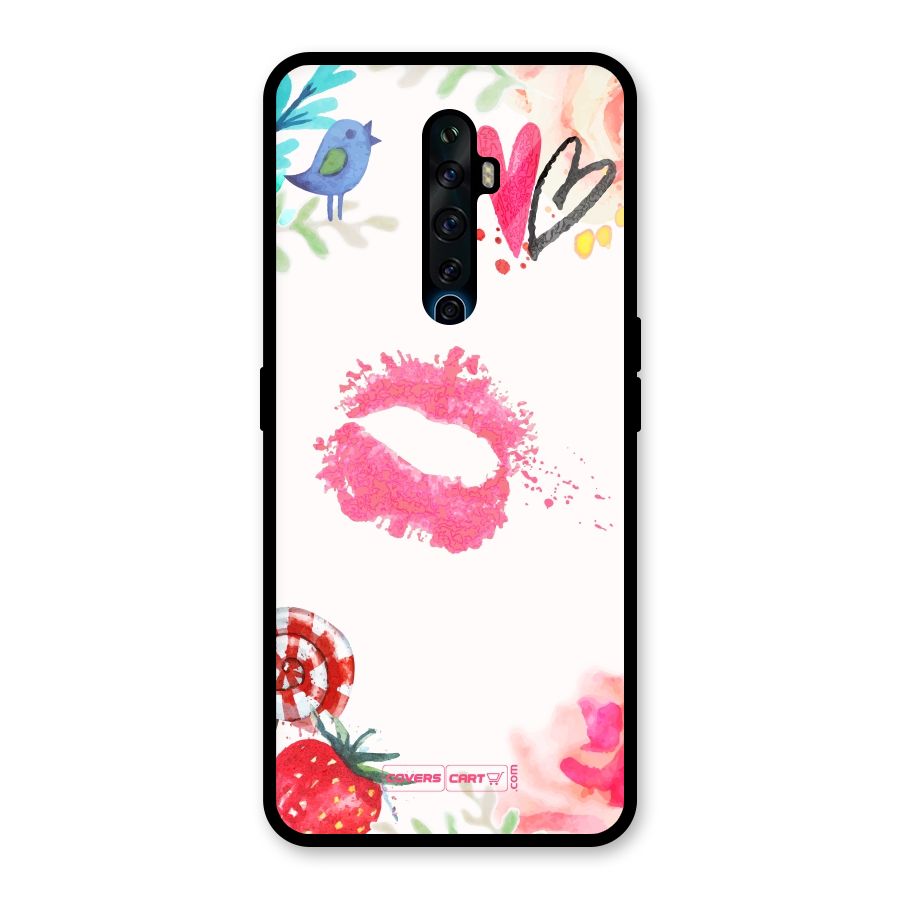 Chirpy Glass Back Case for Oppo Reno2 F