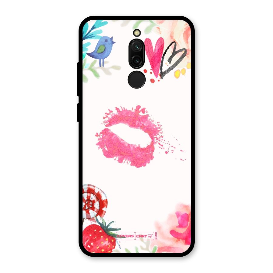 Chirpy Glass Back Case for Redmi 8