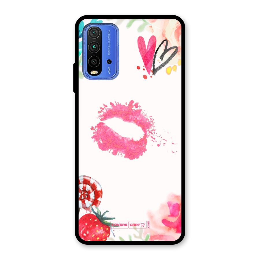 Chirpy Glass Back Case for Redmi 9 Power