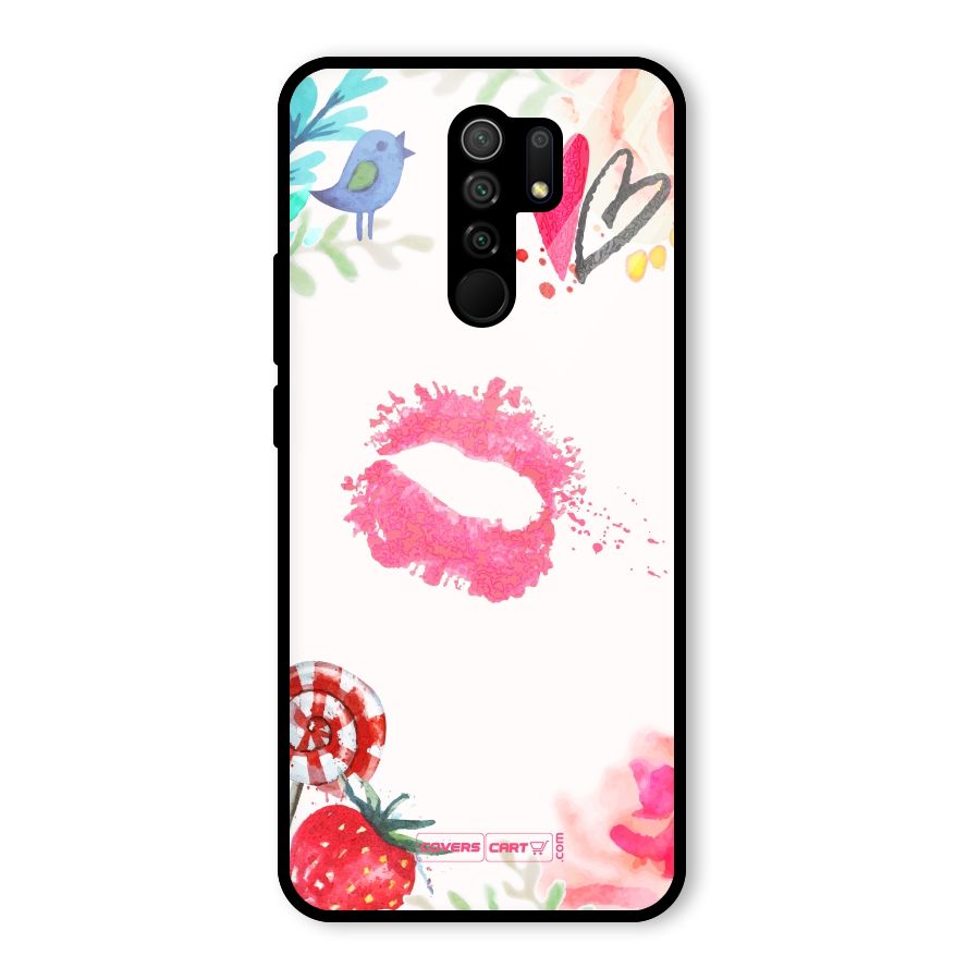 Chirpy Glass Back Case for Redmi 9 Prime