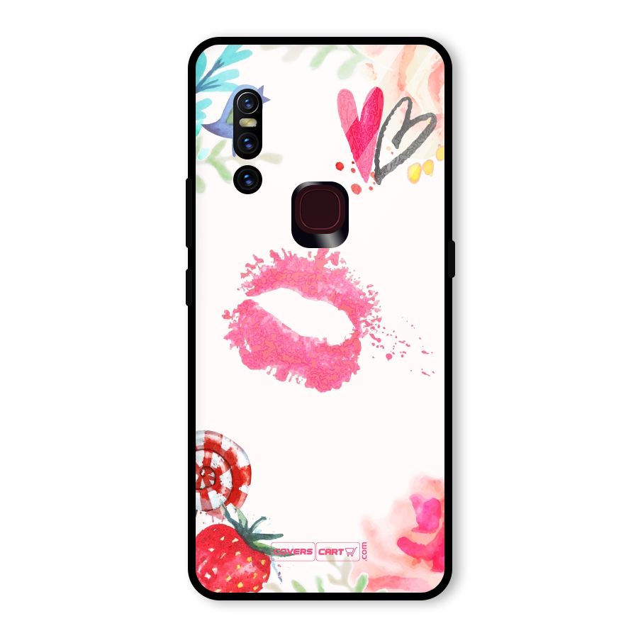 Chirpy Glass Back Case for Vivo V15