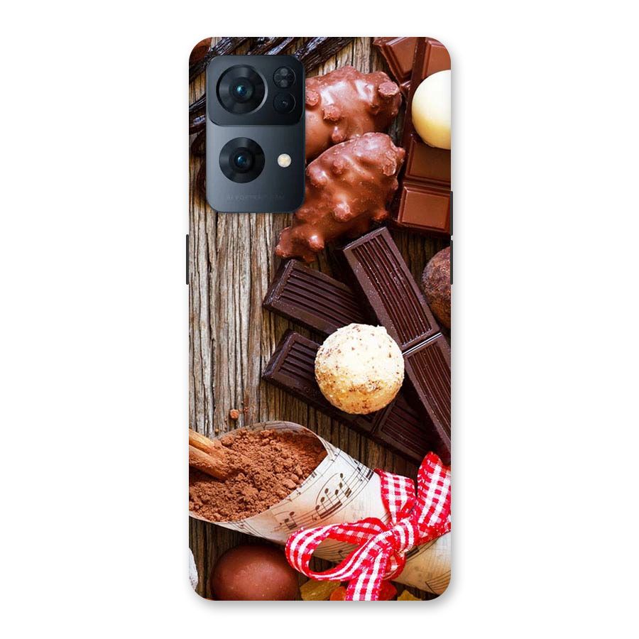 Chocolate Candies Back Case for Oppo Reno7 Pro 5G