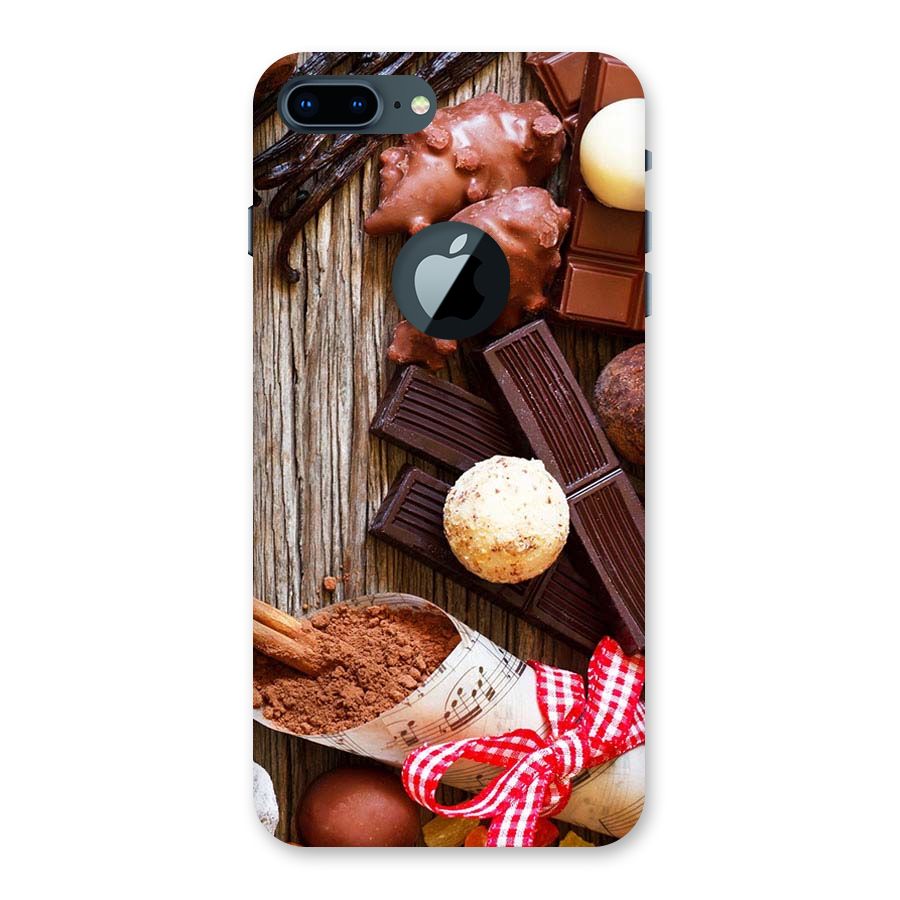 Chocolate Candies Back Case for iPhone 7 Plus Logo Cut