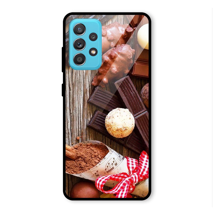 Chocolate Candies Glass Back Case for Galaxy A52