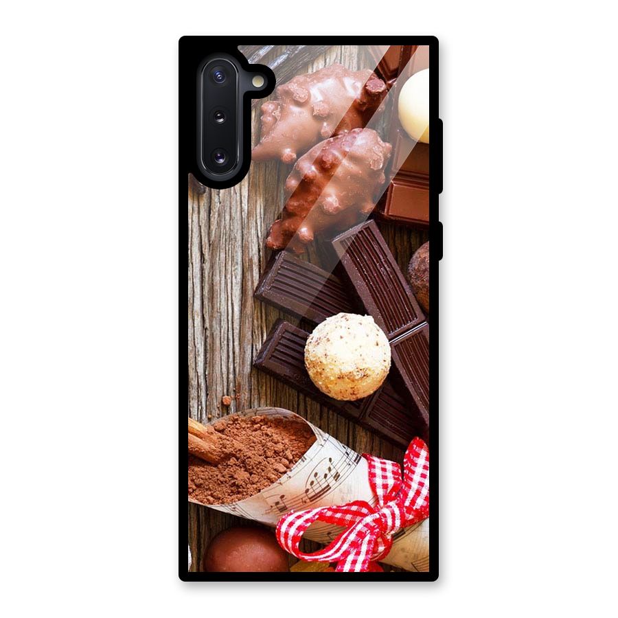 Chocolate Candies Glass Back Case for Galaxy Note 10