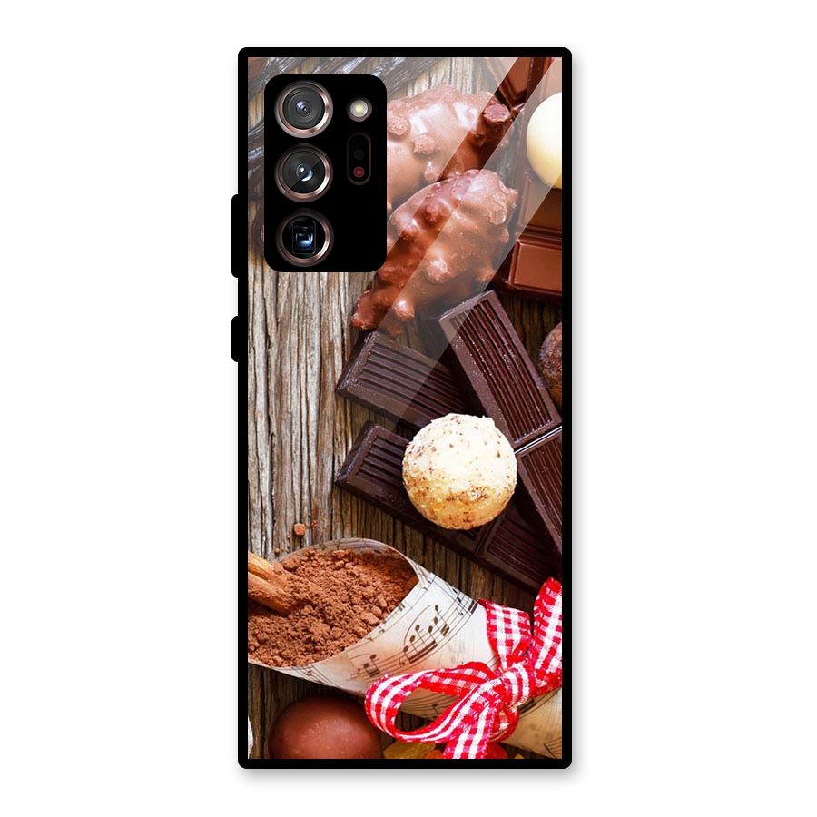 Chocolate Candies Glass Back Case for Galaxy Note 20 Ultra