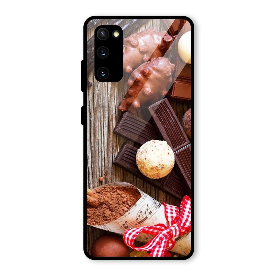 Chocolate Candies Glass Back Case for Galaxy S20 FE