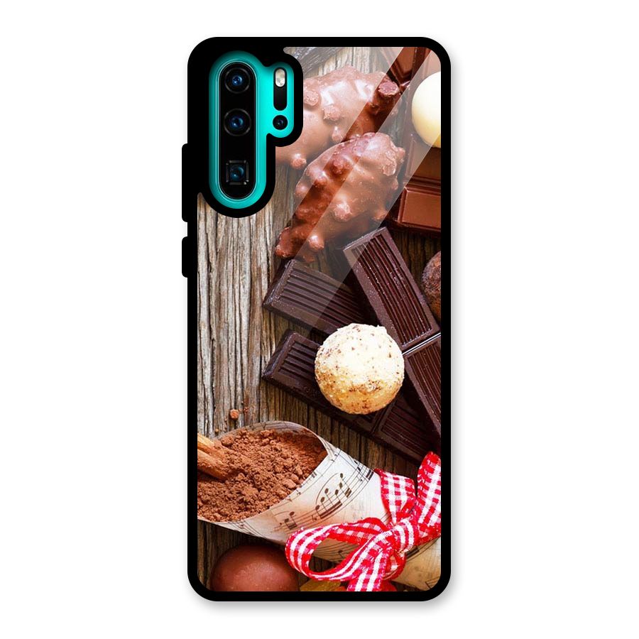 Chocolate Candies Glass Back Case for Huawei P30 Pro