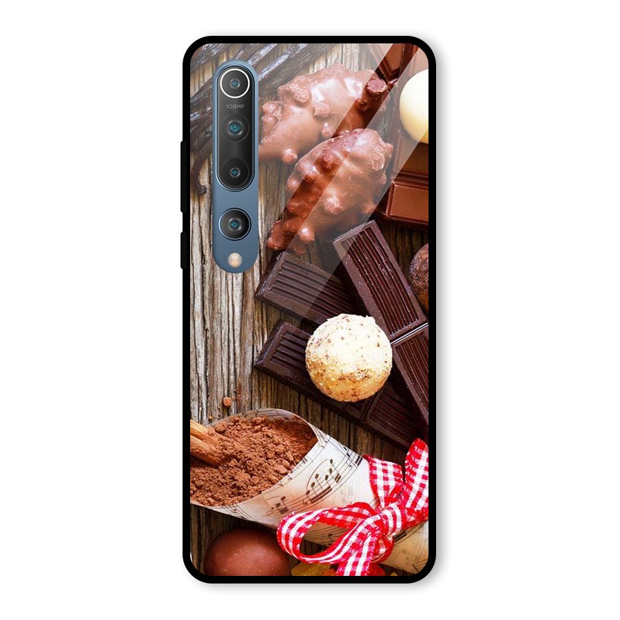 Chocolate Candies Glass Back Case for Mi 10