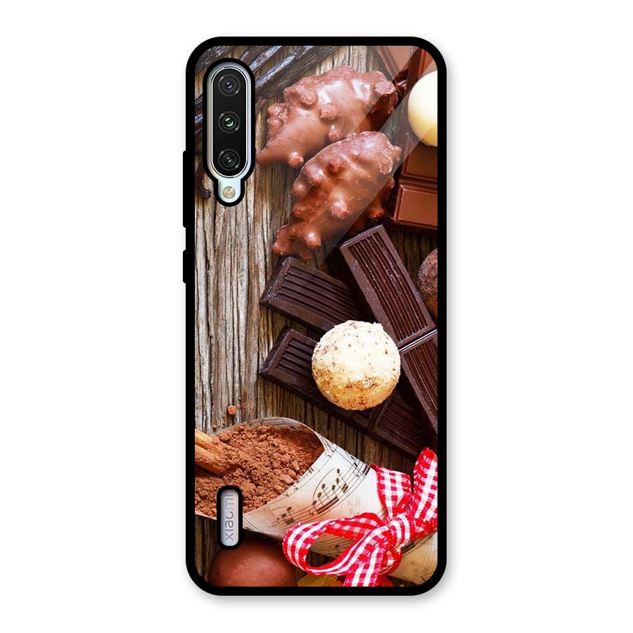 Chocolate Candies Glass Back Case for Mi A3