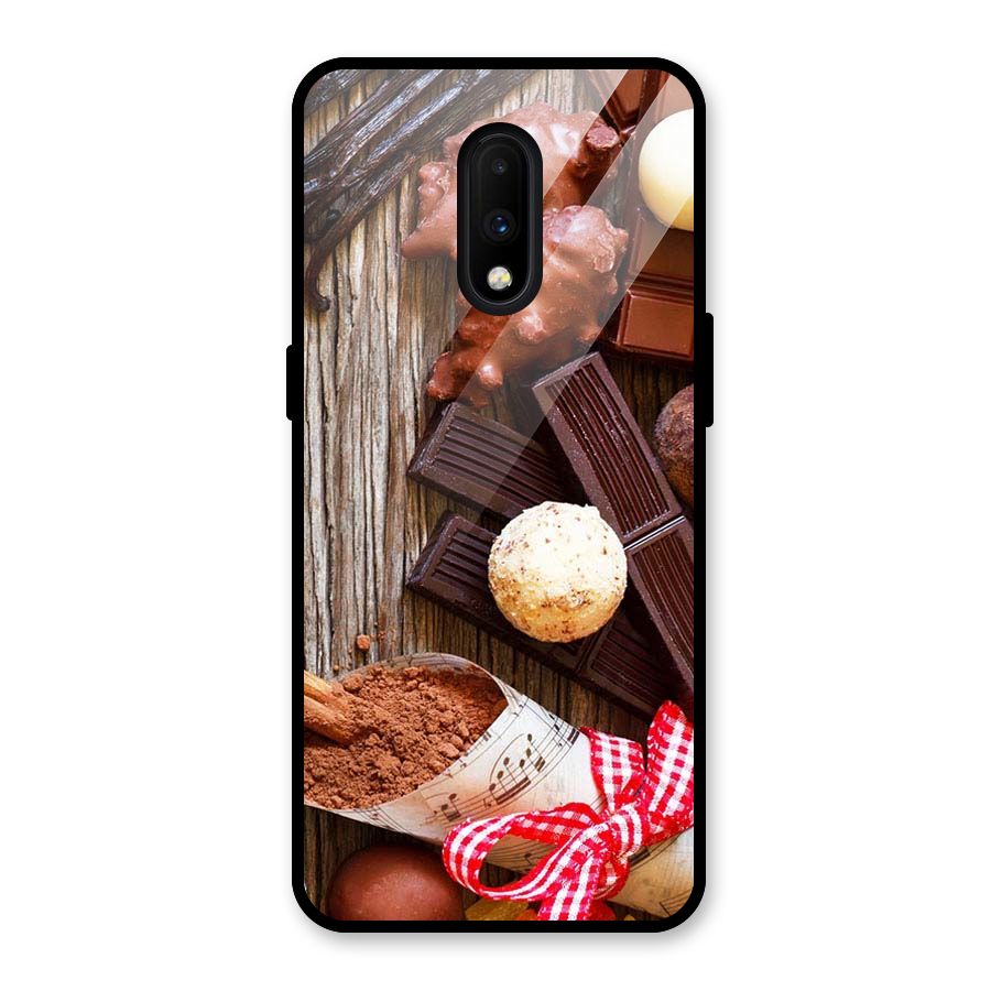 Chocolate Candies Glass Back Case for OnePlus 7