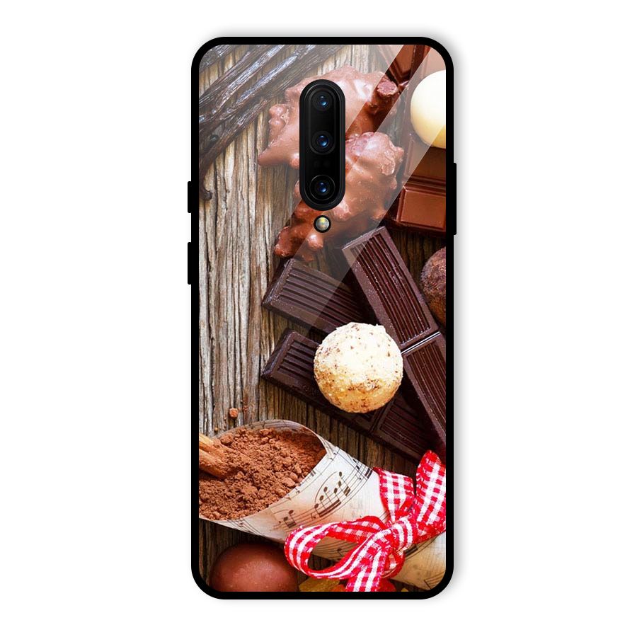 Chocolate Candies Glass Back Case for OnePlus 7 Pro