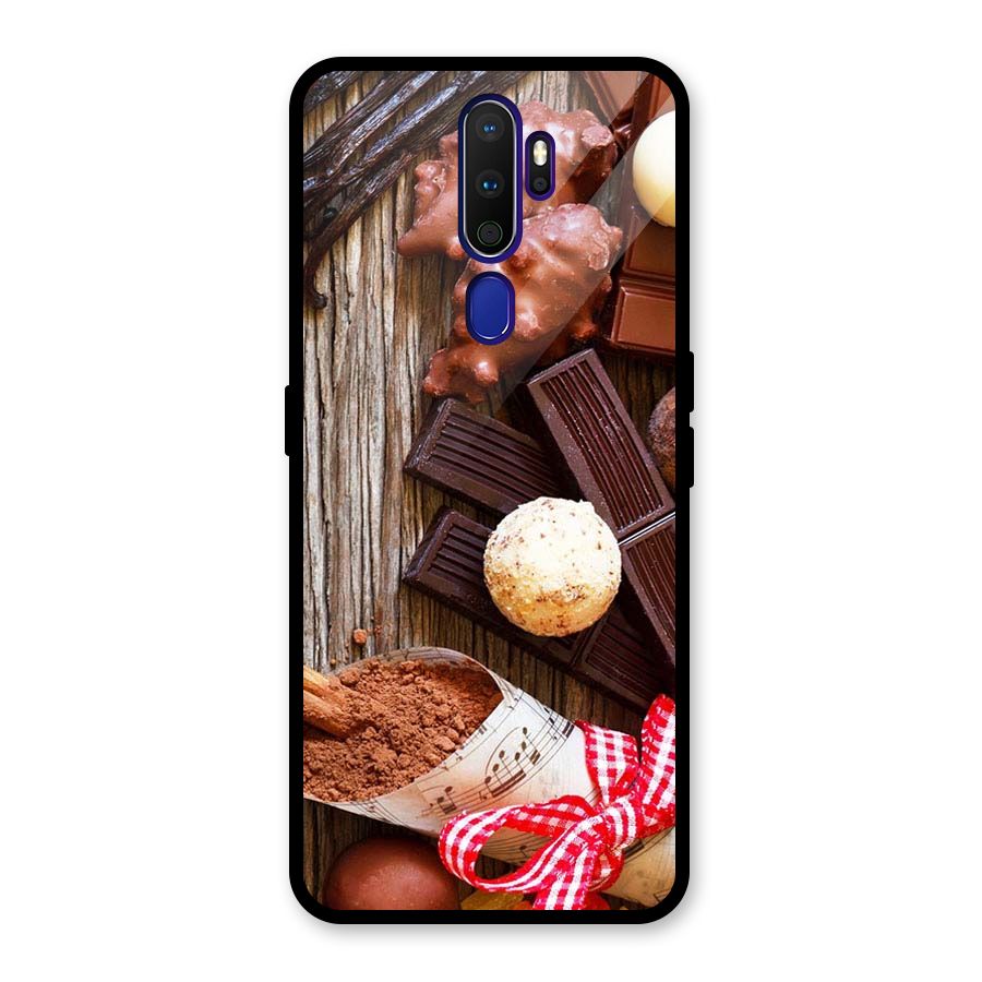 Chocolate Candies Glass Back Case for Oppo A9 (2020)