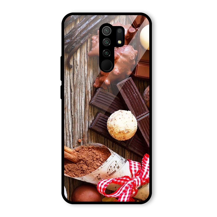 Chocolate Candies Glass Back Case for Poco M2