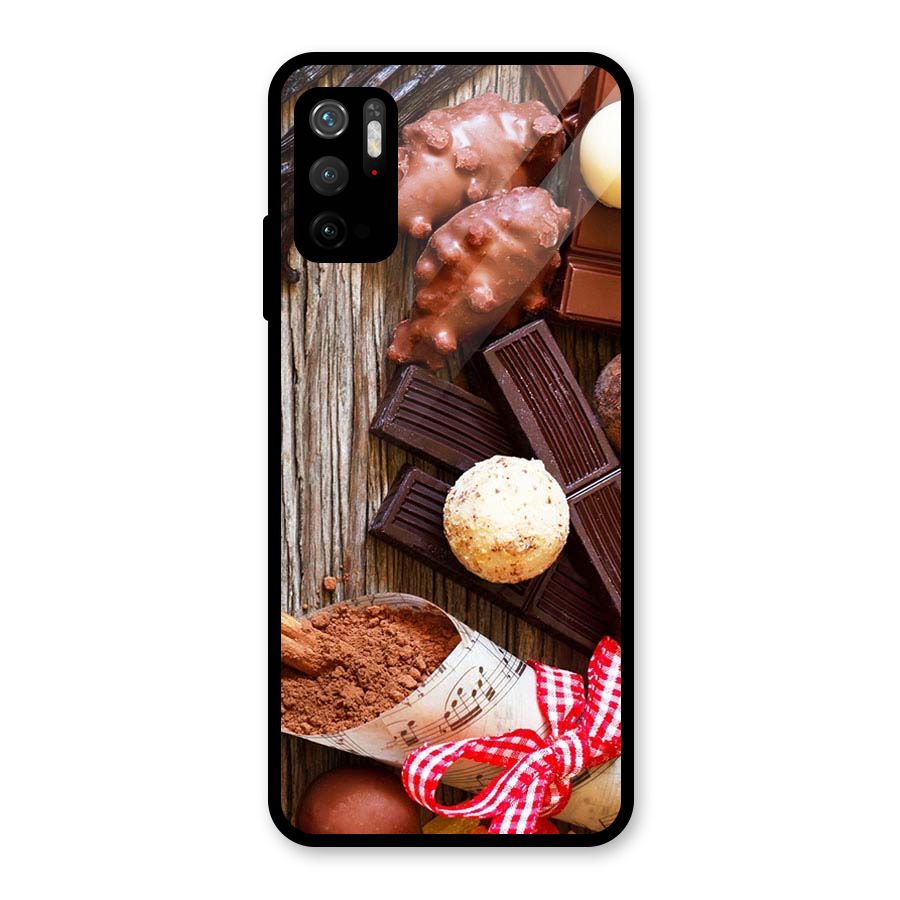 Chocolate Candies Glass Back Case for Poco M3 Pro 5G