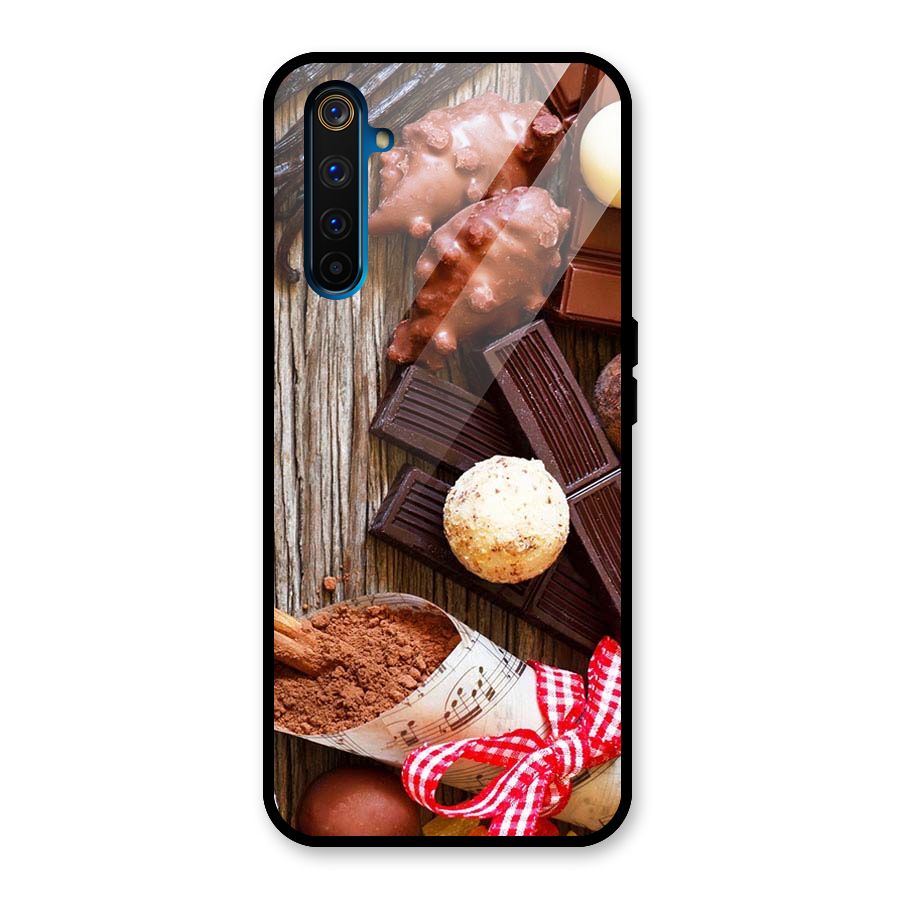 Chocolate Candies Glass Back Case for Realme 6 Pro