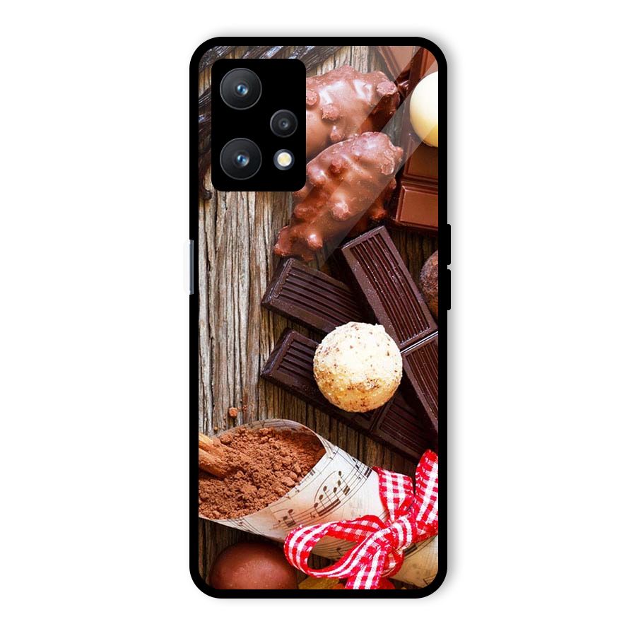 Chocolate Candies Glass Back Case for Realme 9 Pro 5G