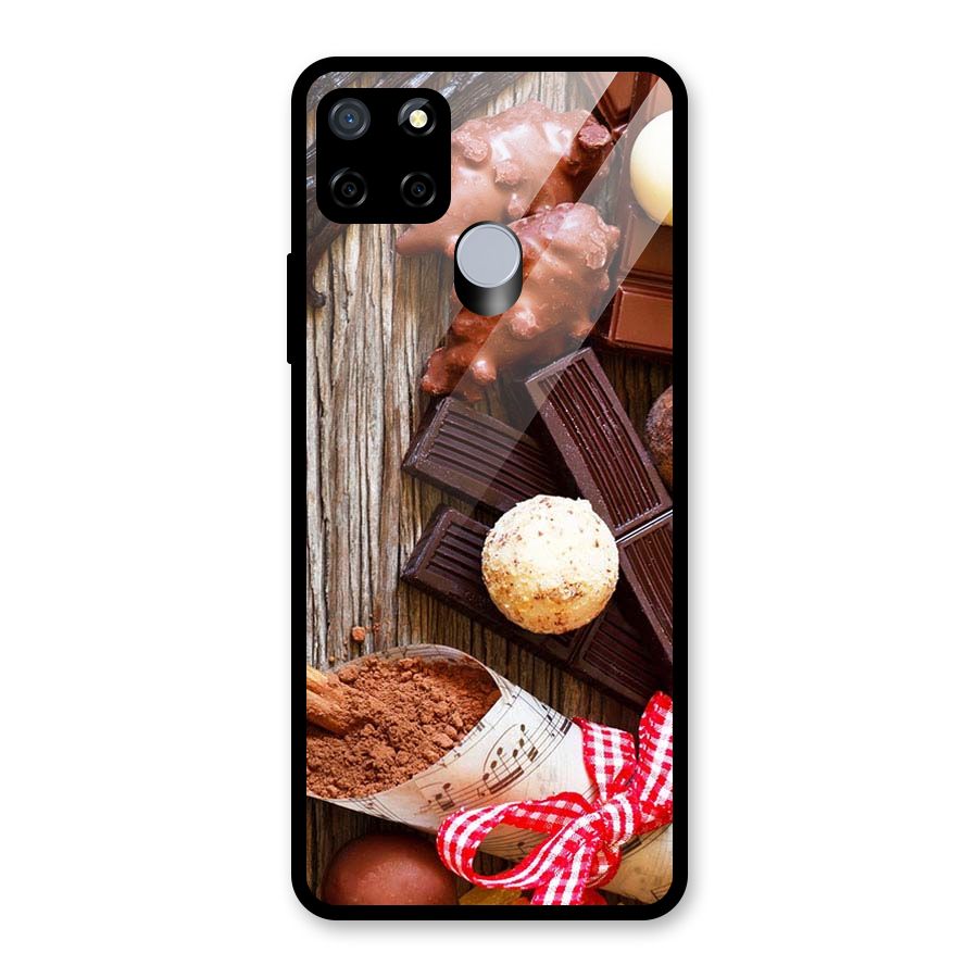 Chocolate Candies Glass Back Case for Realme C12