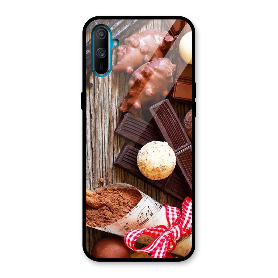 Chocolate Candies Glass Back Case for Realme C3