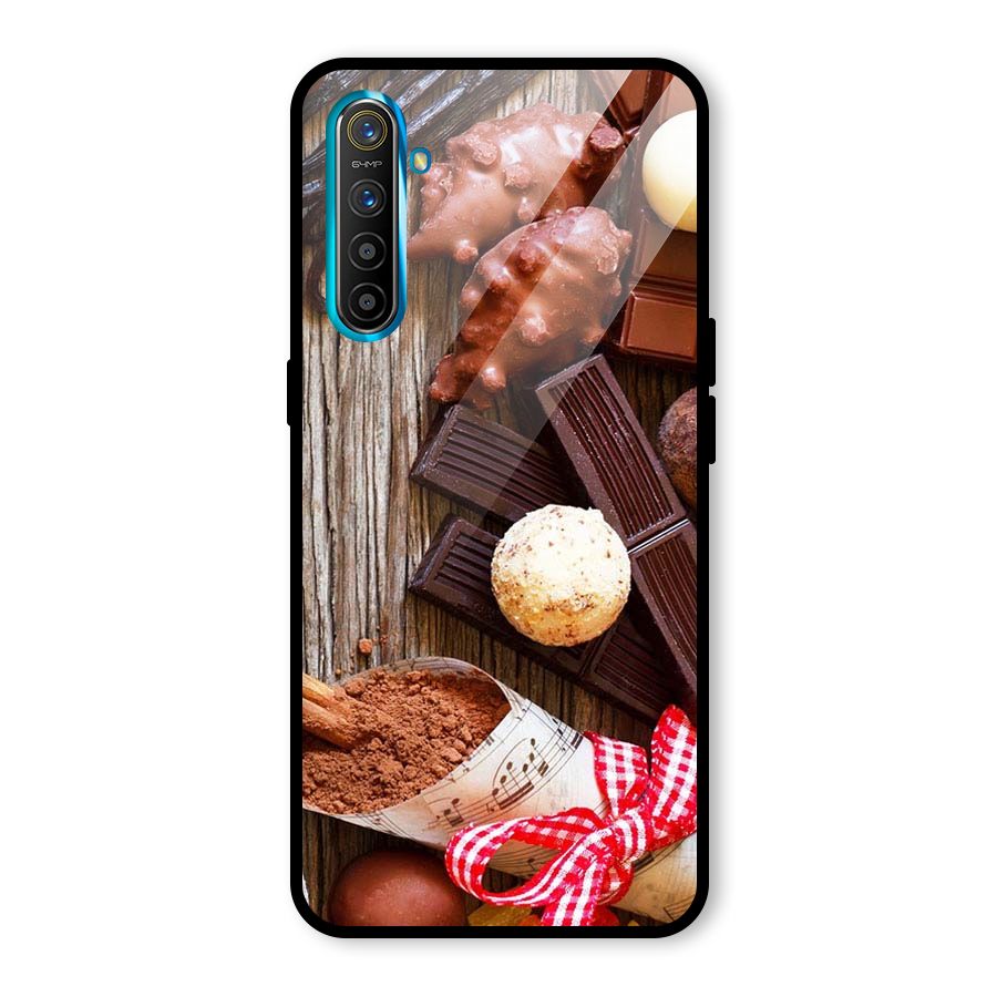 Chocolate Candies Glass Back Case for Realme X2