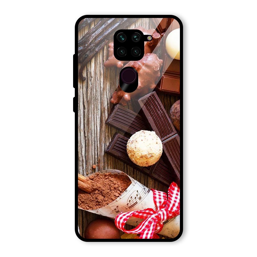 Chocolate Candies Glass Back Case for Redmi Note 9