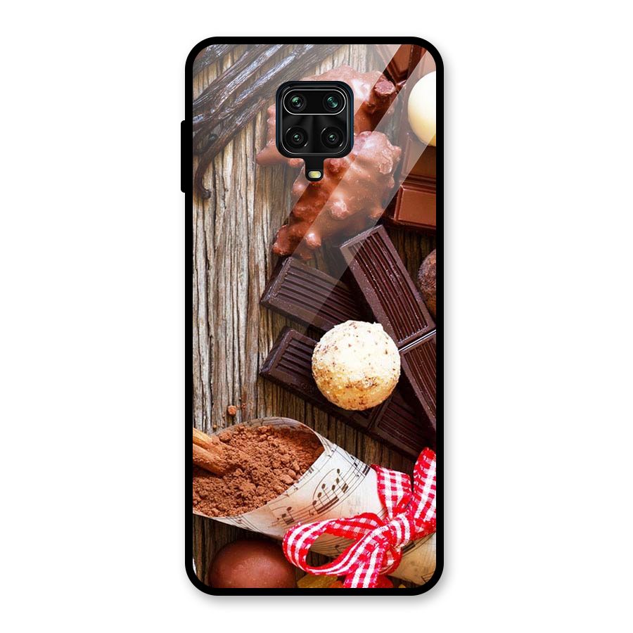 Chocolate Candies Glass Back Case for Redmi Note 9 Pro Max