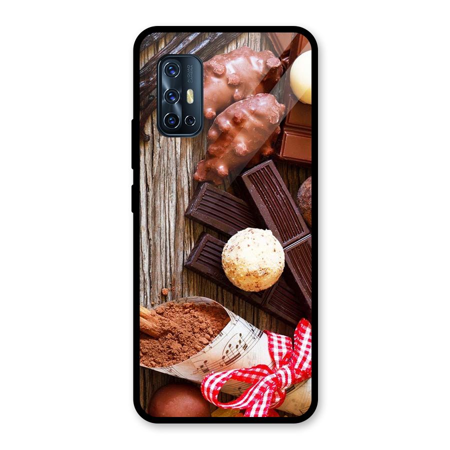 Chocolate Candies Glass Back Case for Vivo V17