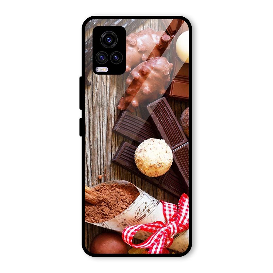 Chocolate Candies Glass Back Case for Vivo V20