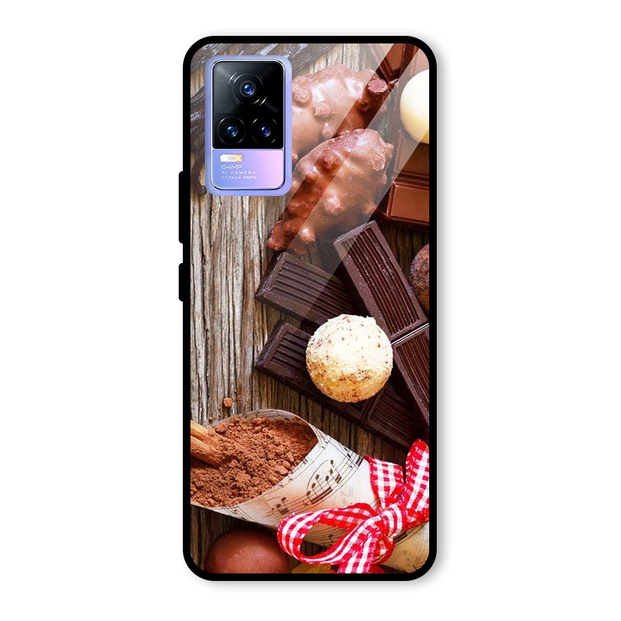 Chocolate Candies Glass Back Case for Vivo Y73