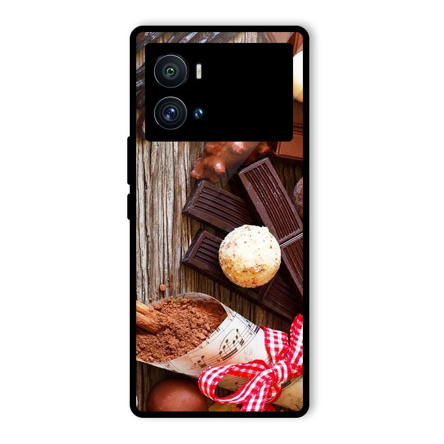 Chocolate Candies Glass Back Case for Vivo iQOO 9 Pro