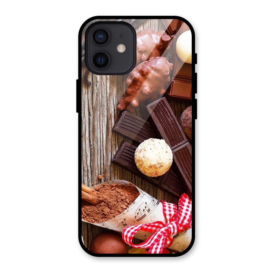 Chocolate Candies Glass Back Case for iPhone 12