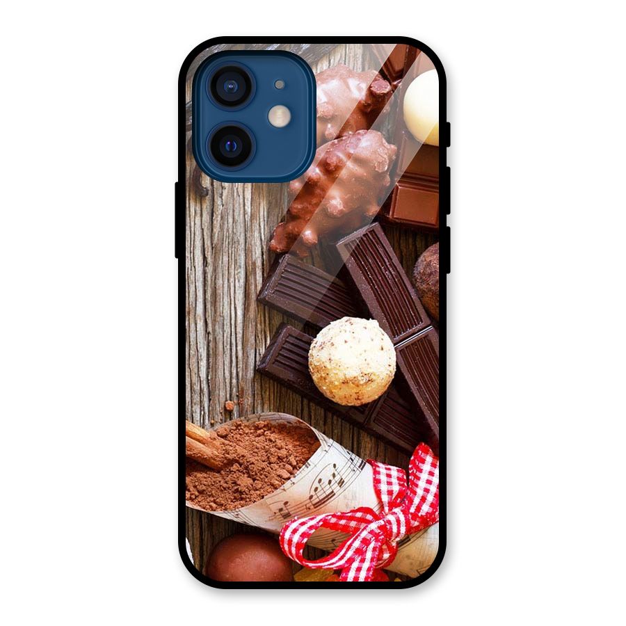 Chocolate Candies Glass Back Case for iPhone 12 Mini