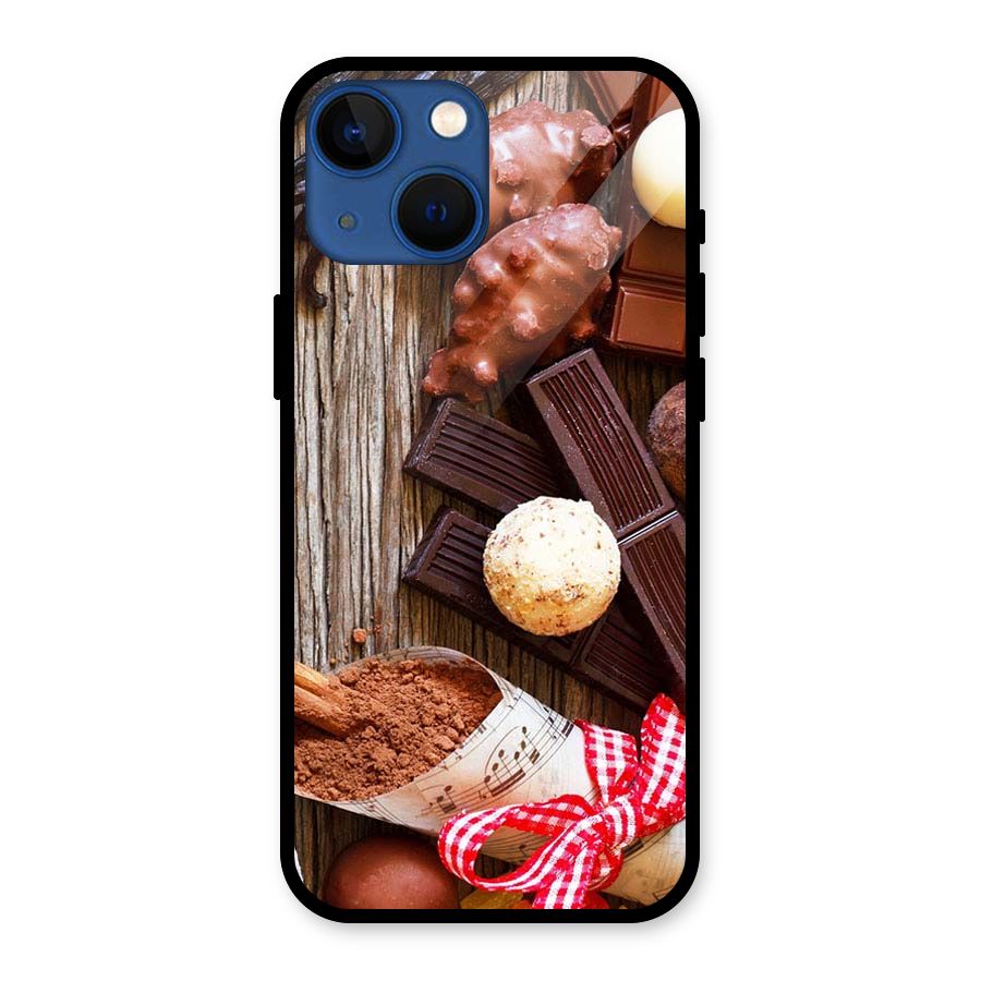 Chocolate Candies Glass Back Case for iPhone 13 Mini