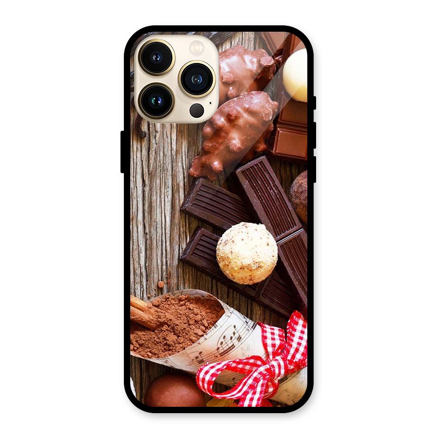 Chocolate Candies Glass Back Case for iPhone 13 Pro Max