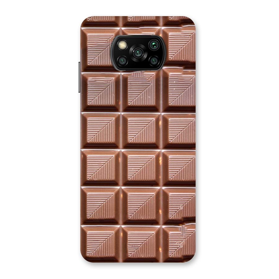 Chocolate Tiles Back Case for Poco X3