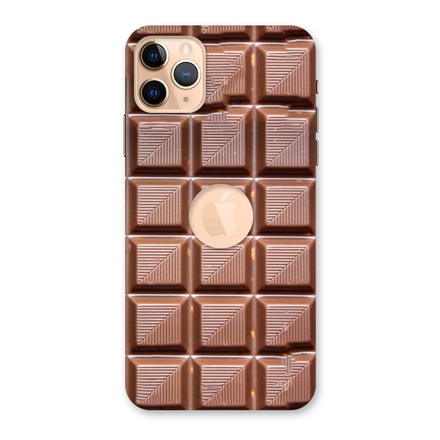 Chocolate Tiles Back Case for iPhone 11 Pro Max Logo Cut