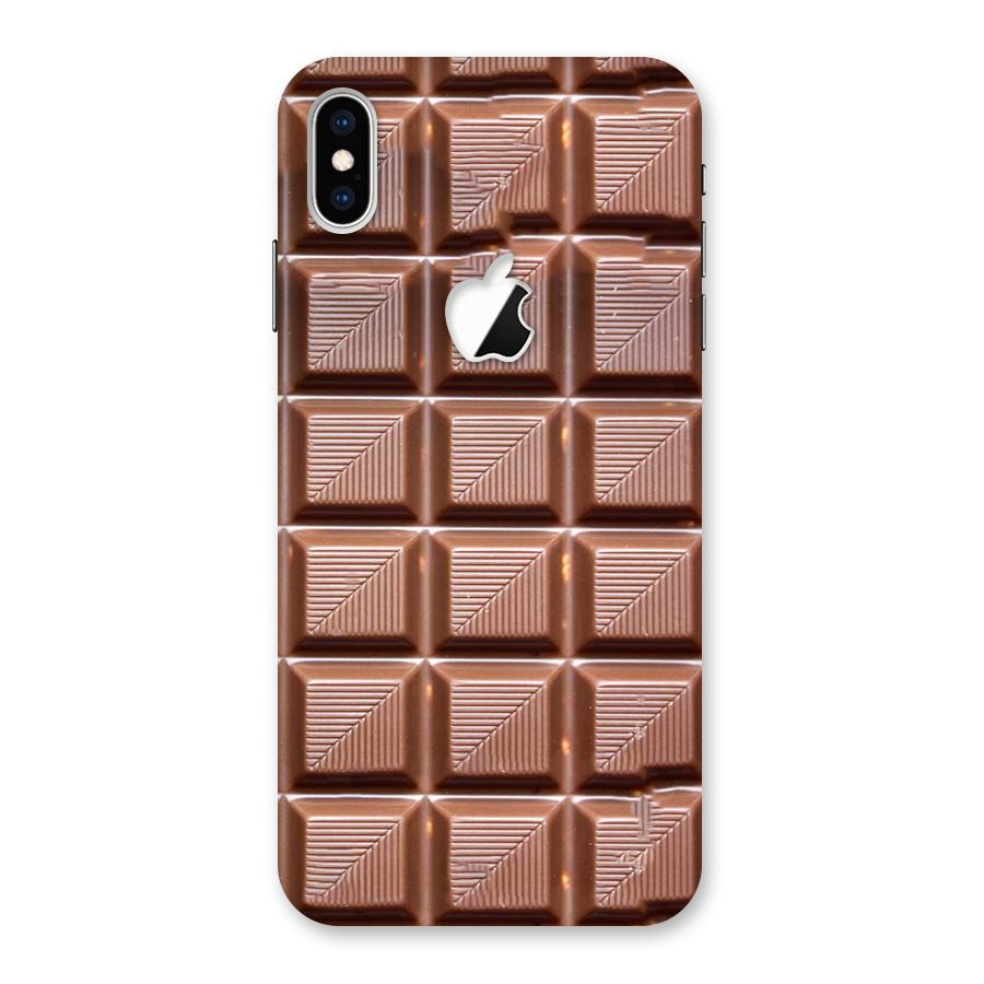 Chocolate Tiles Back Case for iPhone XS Max Apple Cut