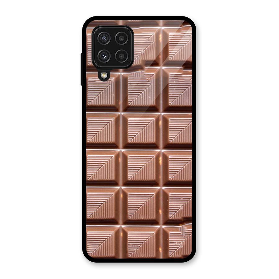 Chocolate Tiles Glass Back Case for Galaxy A22 4G
