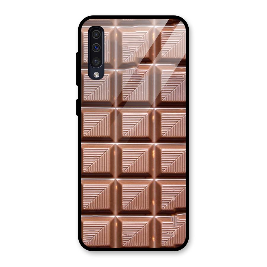 Chocolate Tiles Glass Back Case for Galaxy A50