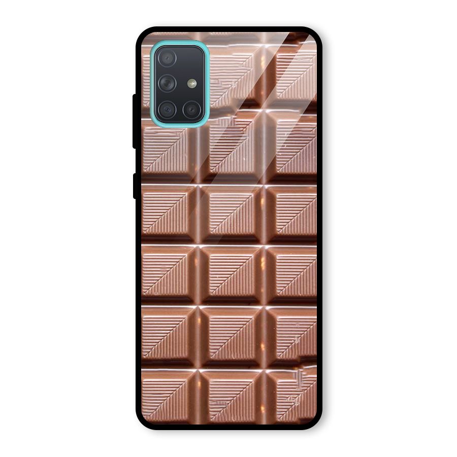 Chocolate Tiles Glass Back Case for Galaxy A71