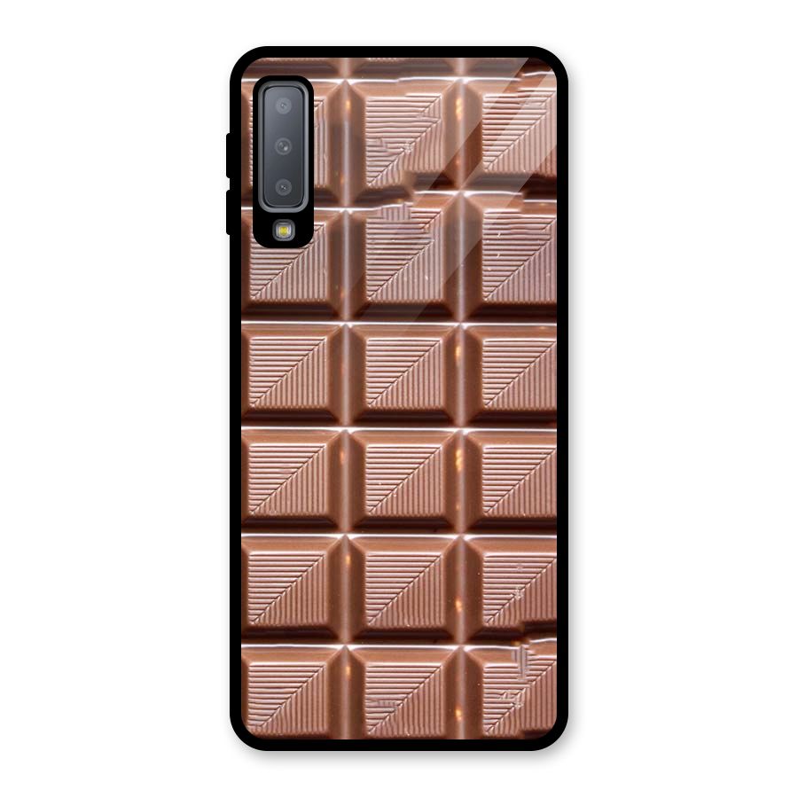 Chocolate Tiles Glass Back Case for Galaxy A7 (2018)