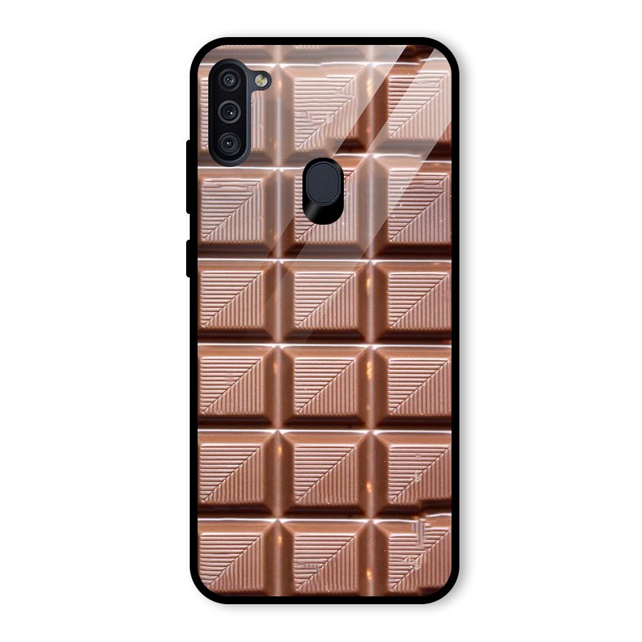 Chocolate Tiles Glass Back Case for Galaxy M11