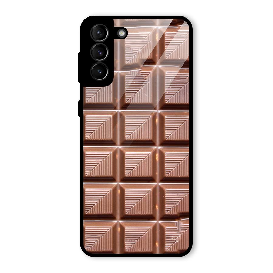 Chocolate Tiles Glass Back Case for Galaxy S21 Plus